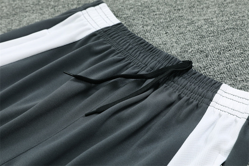 Buzo Completo con Cierre Manchester United Gris Diseño Rojo