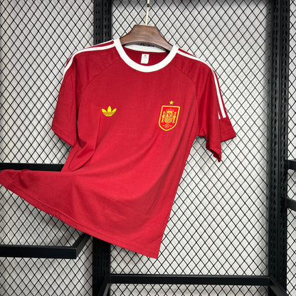 Camiseta España Edición Especial Retro Roja 2024 Versión Fan