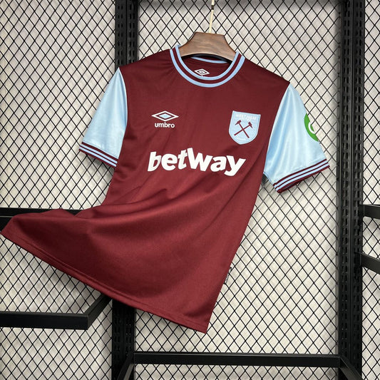 Camiseta West Ham United Local 2024/25 Versión Fan