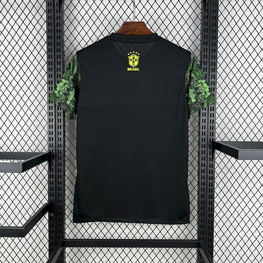Camiseta Brasil "Edición Cristo Redentor Verde" 2024 Versión Fan