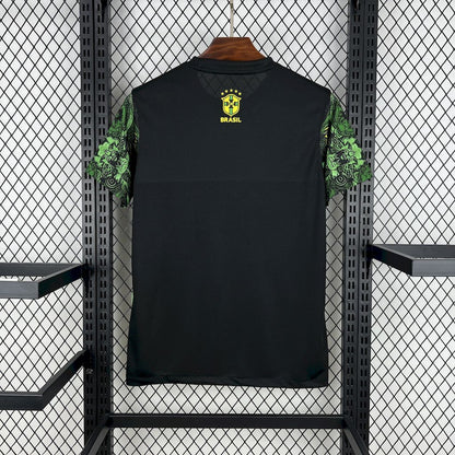 Camiseta Brasil "Edición Cristo Redentor Verde" 2024 Versión Fan