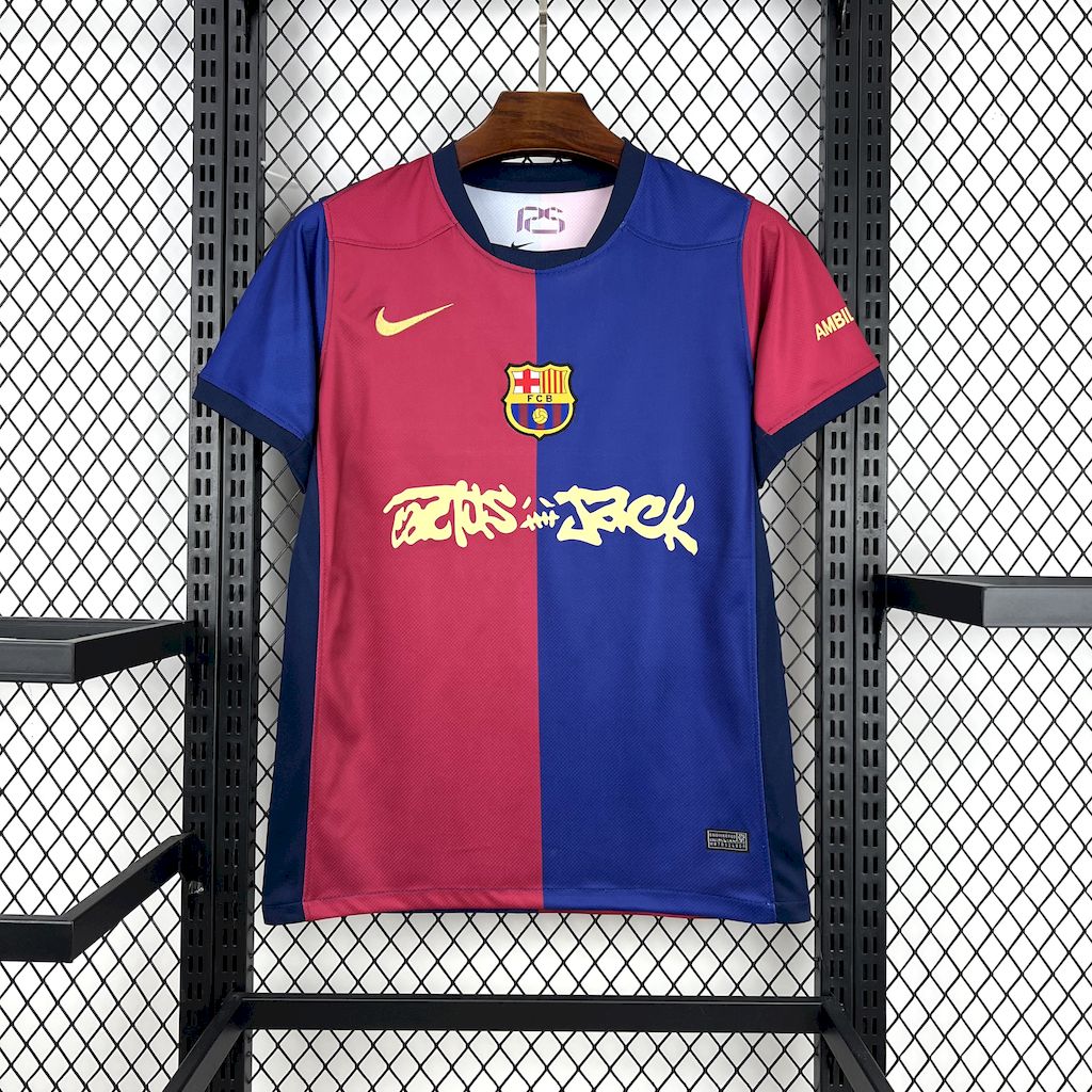 Camiseta FC Barcelona Local "Travis Scott" 2024/25 Versión Fan