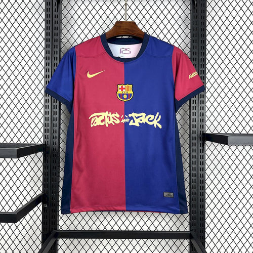 Camiseta FC Barcelona Local "Travis Scott" 2024/25 Versión Fan