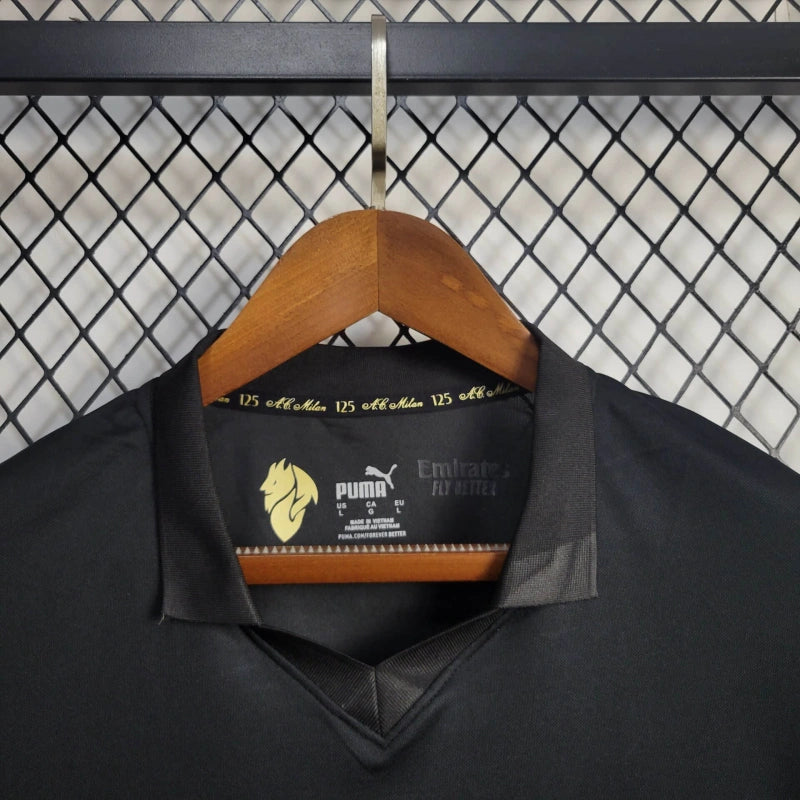 Camiseta AC Milán Edición Aniversario Negra 2024/25 Versión Fan