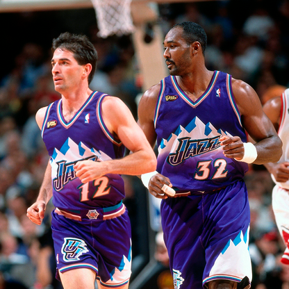 Camiseta Utah Jazz "Retro Mountain" Morada