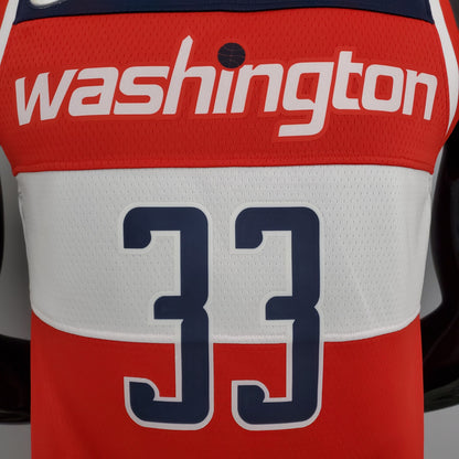 Camiseta Washington Wizards Camiseta Azul Roja Clásica