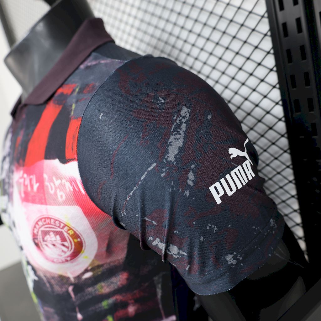 Camiseta Manchester City Edición Especial Negra 2025/26 Versión Jugador