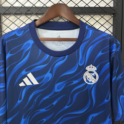 Camiseta Real Madrid Entrenamiento Azul 2025/26 Versión Fan