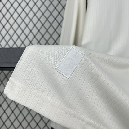 Camiseta Alemania 125 Aniversario Manga Larga Blanco 2025/26 Versión Fan