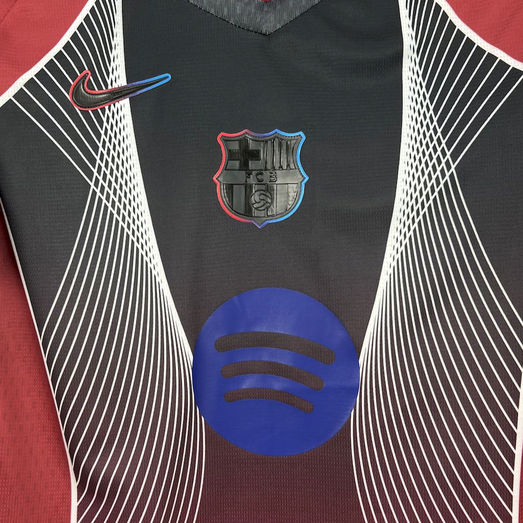 Camiseta FC Barcelona Edición Especial Rojo y Negro 2025/26 Versión Fan