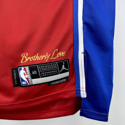 Camiseta Philadelphia 76ers 2023 Camiseta Roja NBA