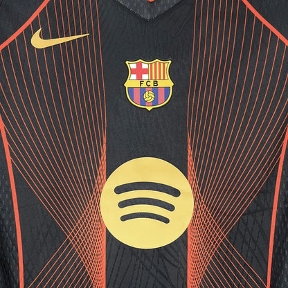 Camiseta FC Barcelona Edición Especial Negro y Naranja 2025/26 Versión Fan