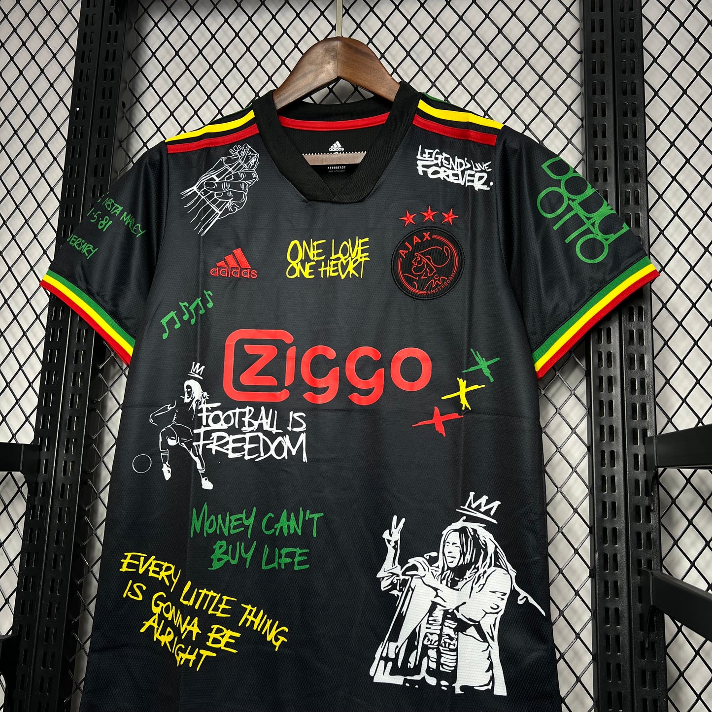Camiseta Ajax Tercera "Edición Bob Marley" 2021/22 Versión Fan