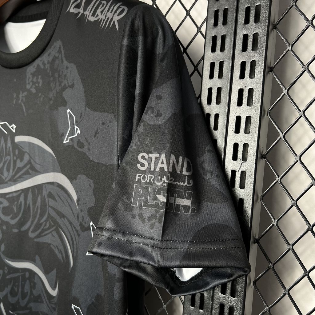 Camiseta Palestino Edición Especial Negra 2024/25 Versión Fan