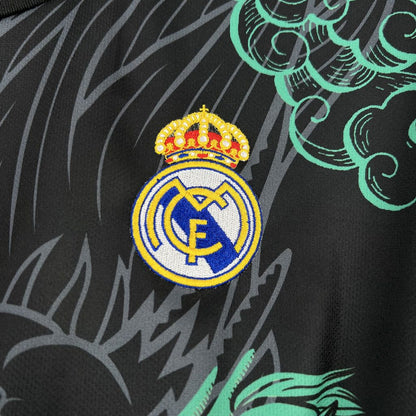 Camiseta Real Madrid Edición Dragón Negro y Verde 2025/26 Versión Fan