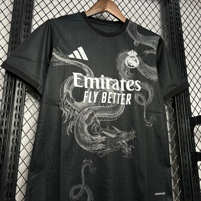 Camiseta Real Madrid Edición Especial "Dragón-Negro" 2024/25 Versión Fan