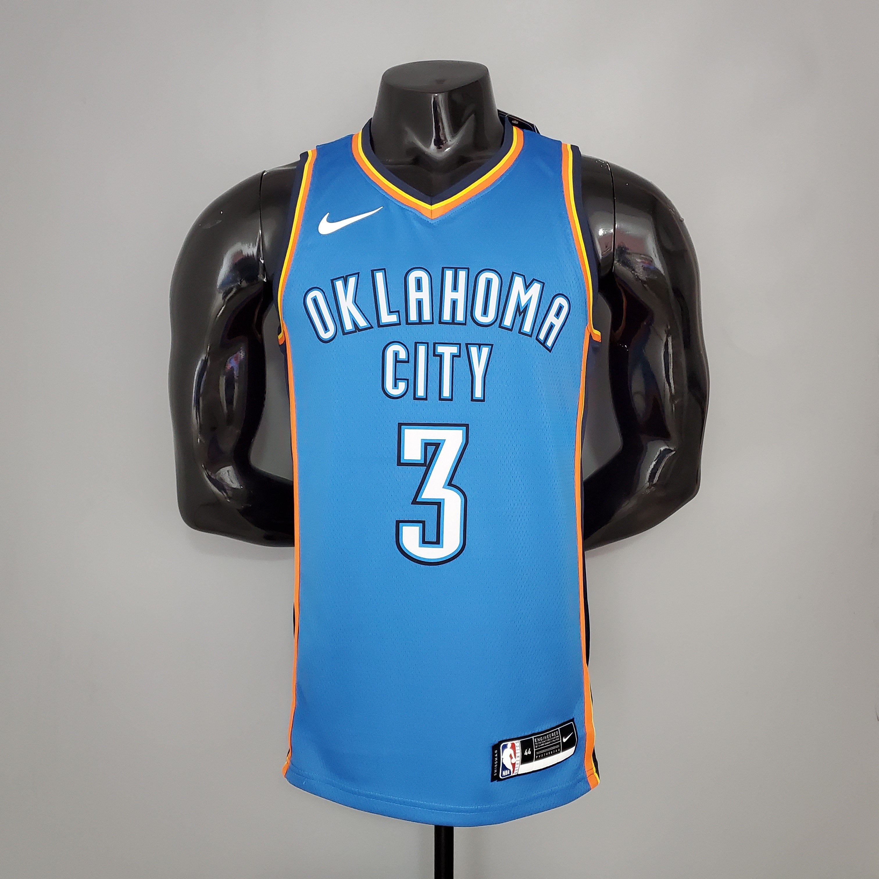 Oklahoma City Thunder Camiseta Clásica Celeste Naranja