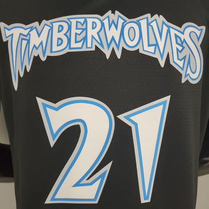 Camiseta Minnesota Timberwolves "Retro Edition" Negra
