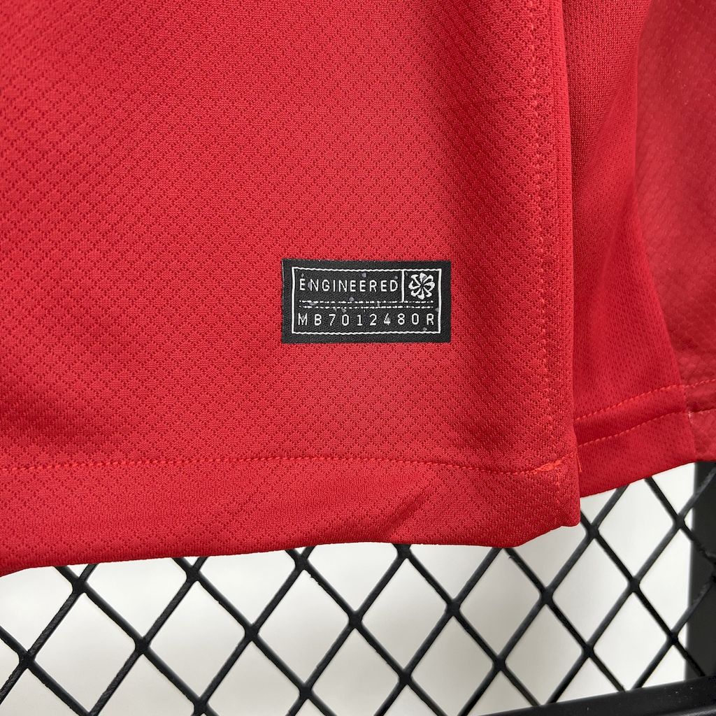 Camiseta Paris Saint-Germain Portero Rojo 2025/26 Manga Larga Versión Fan