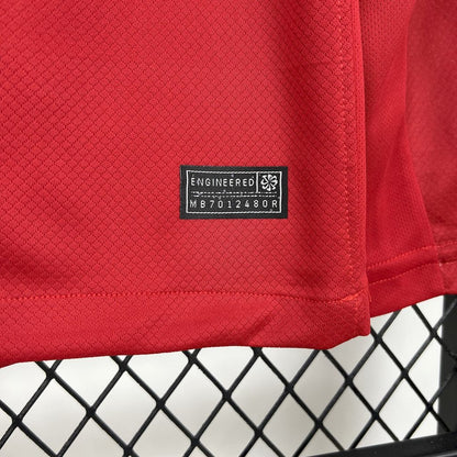 Camiseta Paris Saint-Germain Portero Rojo 2025/26 Manga Larga Versión Fan