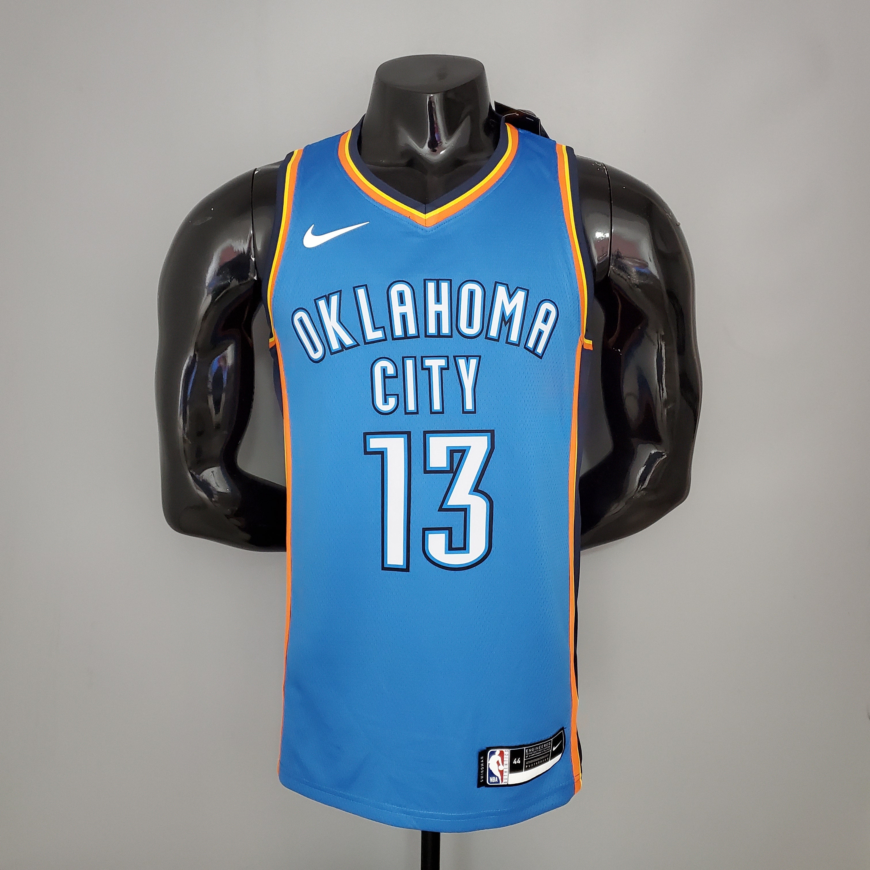 Oklahoma City Thunder Camiseta Clásica Celeste Naranja