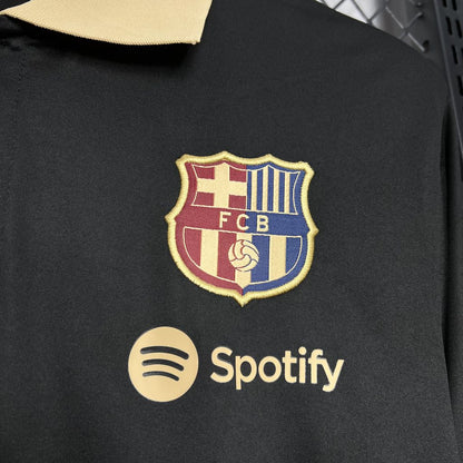 Camiseta FC Barcelona Polo Negro 2024/25 Versión Fan