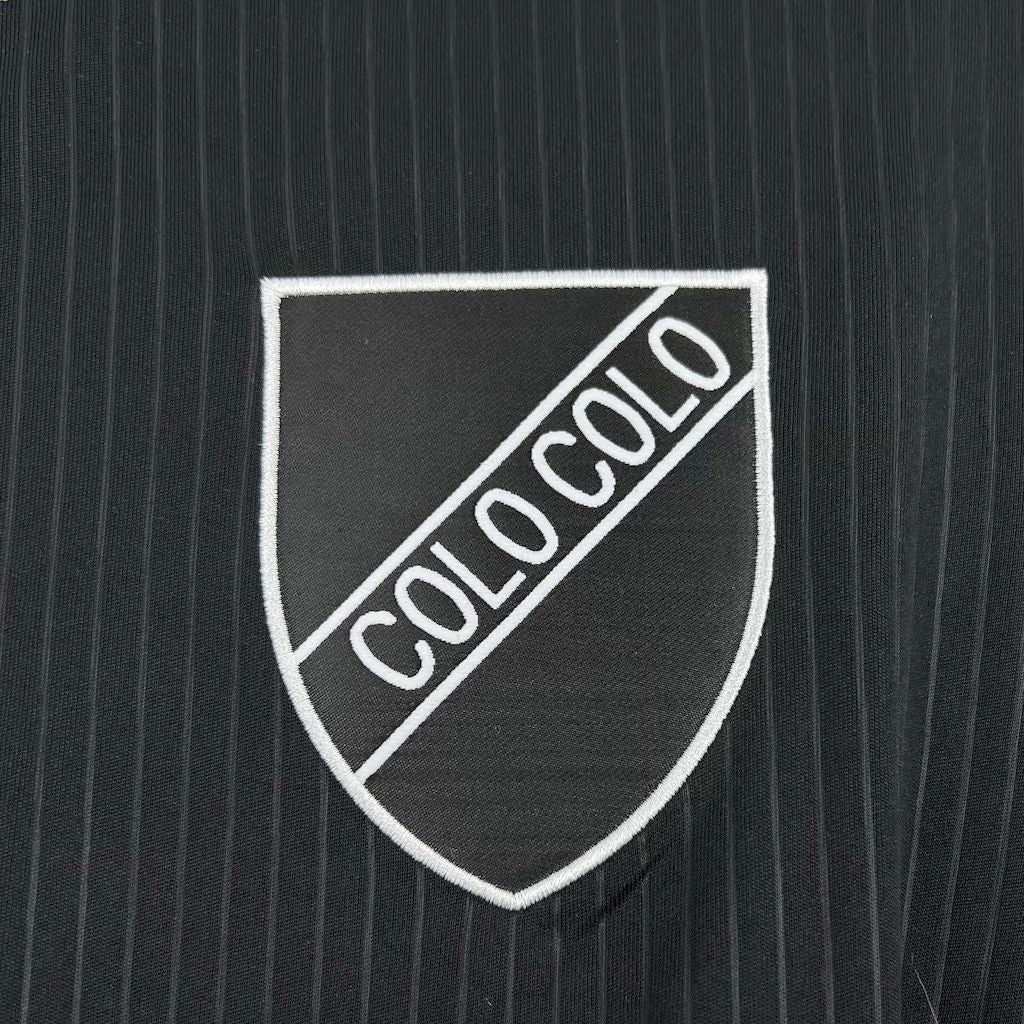 Camiseta Colo Colo "Casual Retro Negro" 2025 Versión Fan