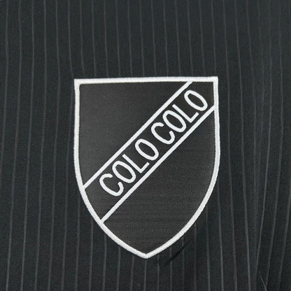 Camiseta Colo Colo "Casual Retro Negro" 2025 Versión Fan