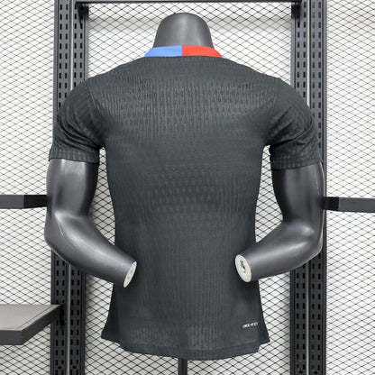 Camiseta FC Barcelona Pre-Partido Negra 2024/25 Versión Jugador