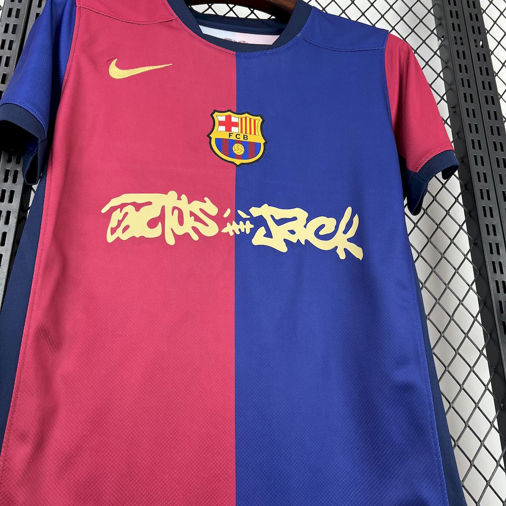 Camiseta FC Barcelona Local "Travis Scott" 2024/25 Versión Fan