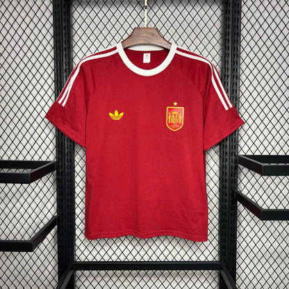 Camiseta España Edición Especial Retro Roja 2024 Versión Fan