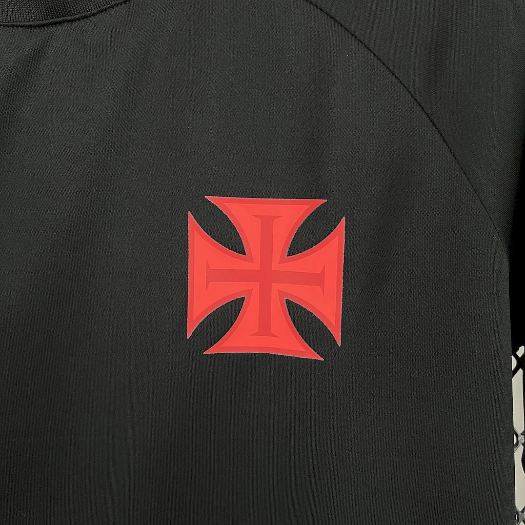 Camiseta Vasco da Gama Soporte Negro 2025/26 Versión Fan