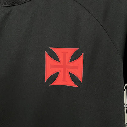 Camiseta Vasco da Gama Soporte Negro 2025/26 Versión Fan