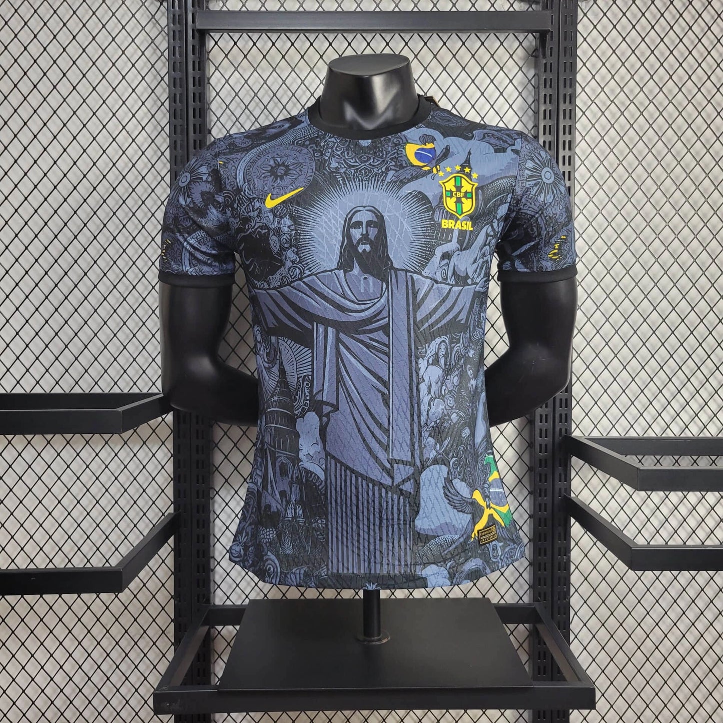 Camiseta Brasil Edición Especial "Cristo Redentor" 2024 Versión Jugador