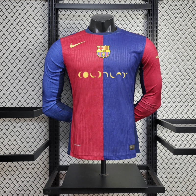 Camiseta FC Barcelona Local "Coldplay" 2024/25 Versión Jugador Manga Larga