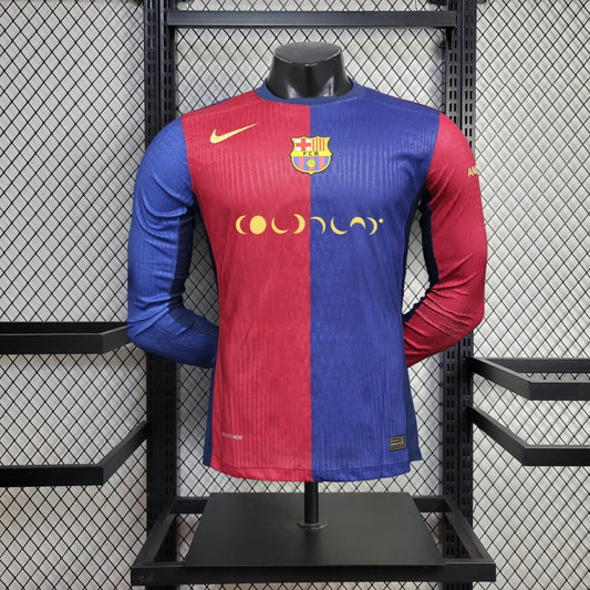 Camiseta FC Barcelona Local "Coldplay" 2024/25 Versión Jugador Manga Larga