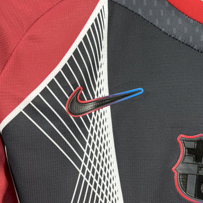 Camiseta FC Barcelona Edición Especial Rojo y Negro 2025/26 Versión Fan