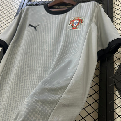 Camiseta Portugal Portero Gris 2025/26 Versión Fan