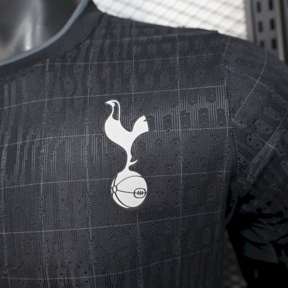 Camiseta Tottenham Hotspur Negra 2025/26 Versión Jugador