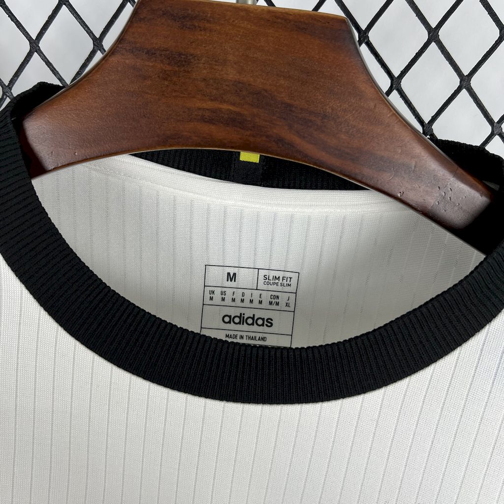 Camiseta Alemania 125 Aniversario Manga Larga Blanco 2025/26 Versión Fan