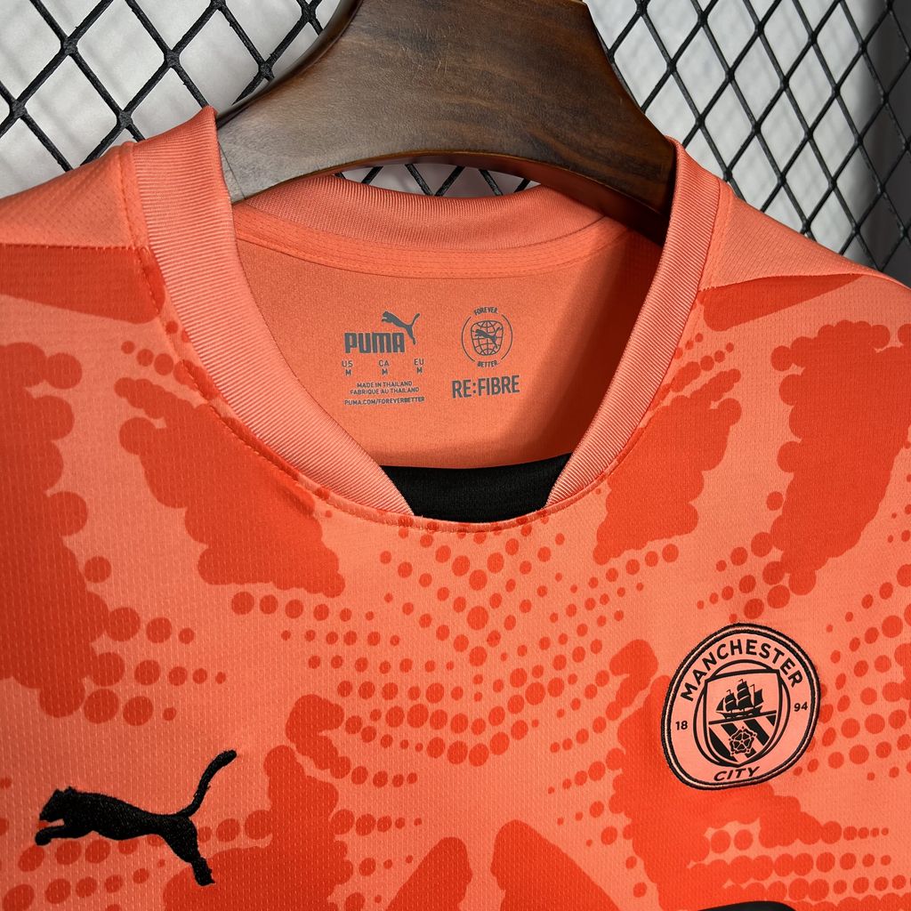 Camiseta Manchester City Portero Naranja 2024/25 Versión Fan