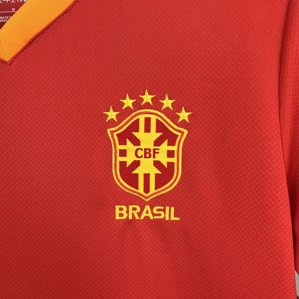 Camiseta Brasil "Jordan Rojo" 2025/26 Versión Fan