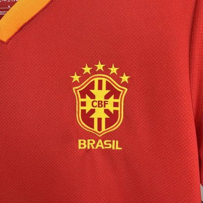 Camiseta Brasil "Jordan Rojo" 2025/26 Versión Fan