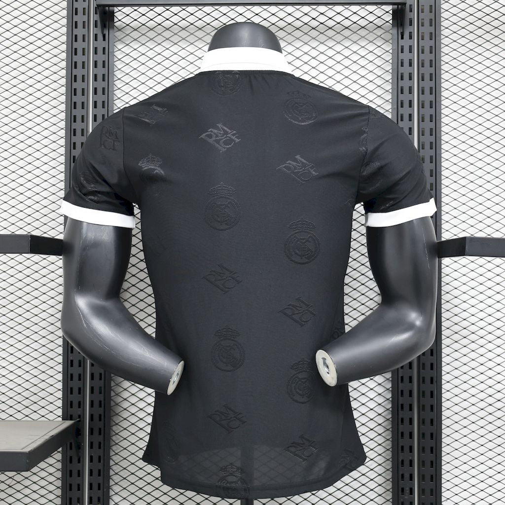Camiseta Real Madrid Polo Negro 2025/26 Versión Jugador