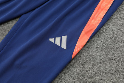 Buzo Completo Manchester United Naranja Azul