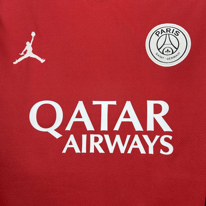 Camiseta Paris Saint-Germain Portero Rojo 2025/26 Manga Larga Versión Fan