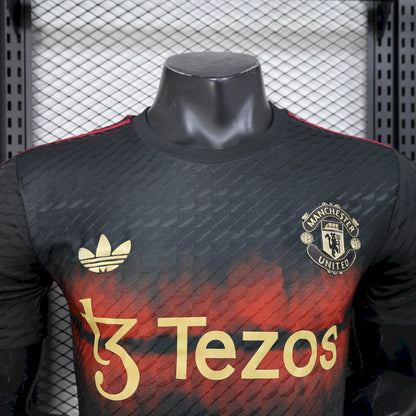 Camiseta Manchester United Edición Especial Negro 2025/26 Versión Jugador