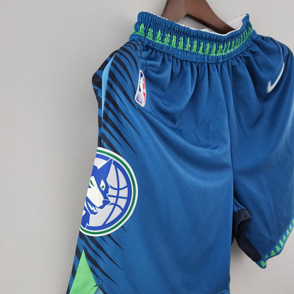 Camiseta Minnesota Timberwolves Shorts Azules