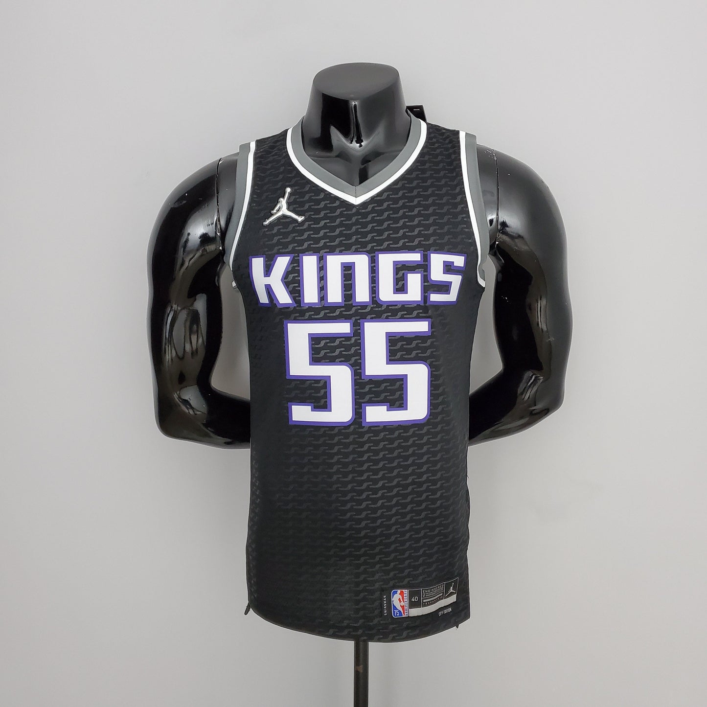 Camiseta Sacramento Kings Camiseta Negra Clásica