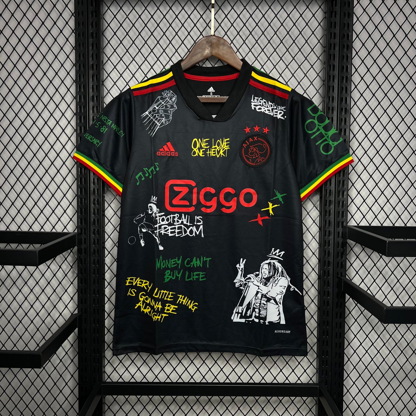 Camiseta Ajax Tercera "Edición Bob Marley" 2021/22 Versión Fan
